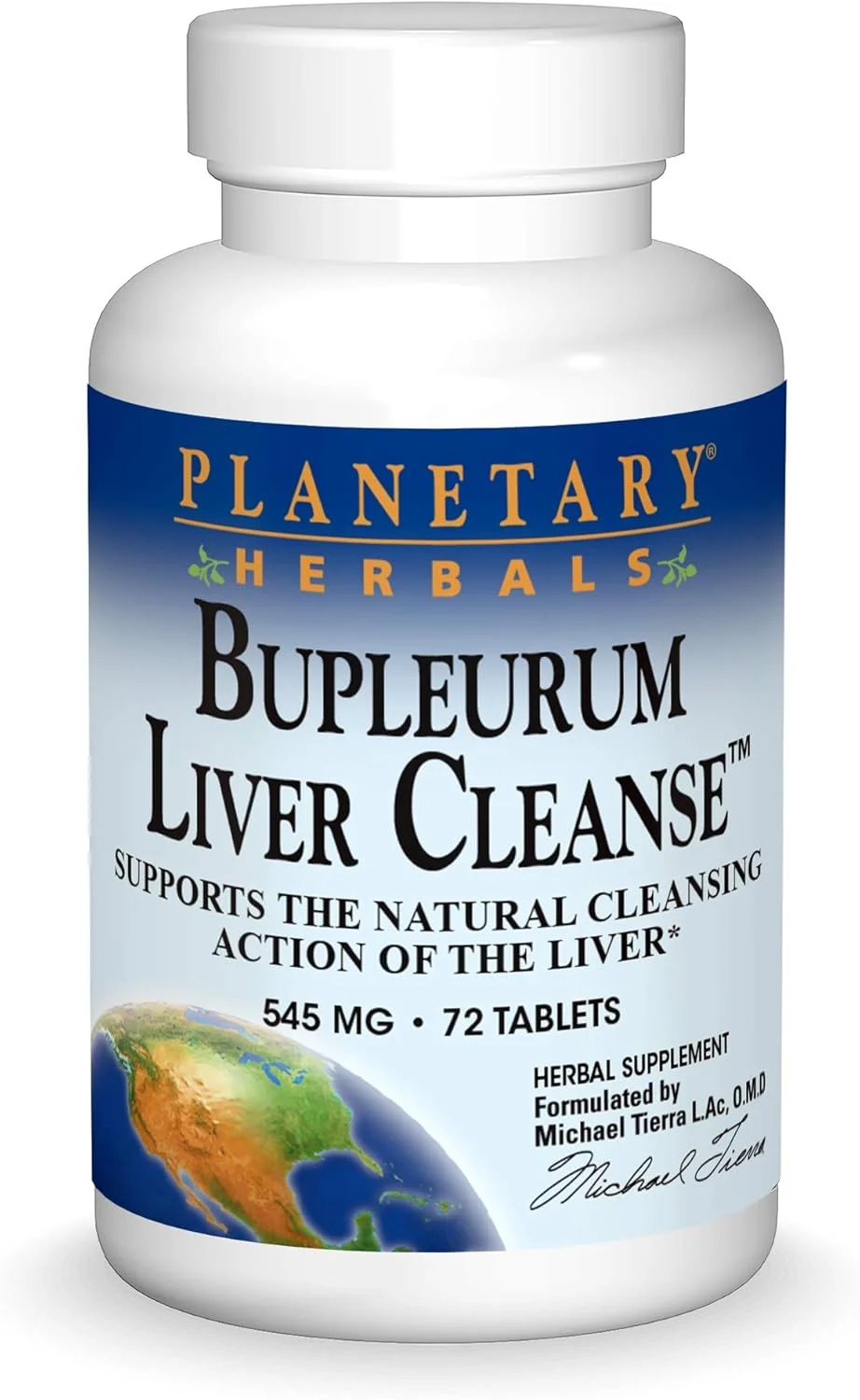 قرص پاک کننده کبد با عصاره گیاه بوپleurum Planetary Herbals، 545 میلی گرم، 72 عدد