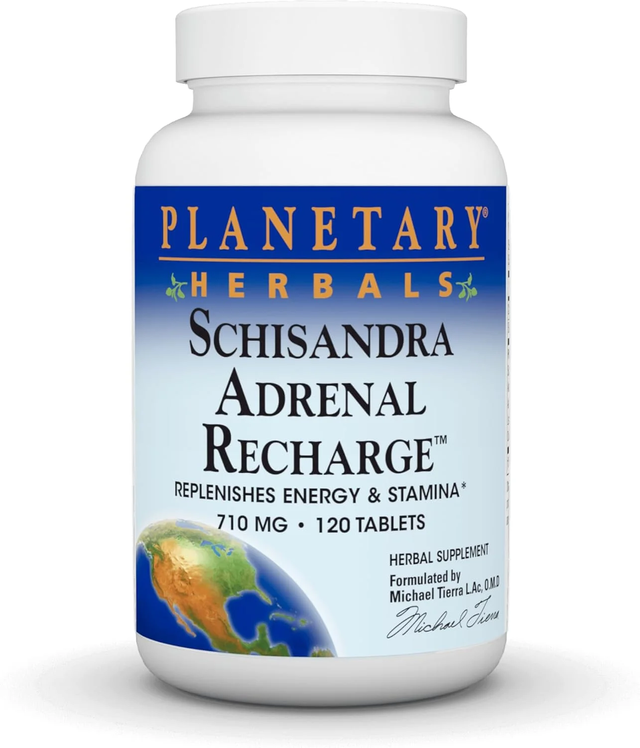 کمپلکس شیساندرا آدرنال Planetary Herbals 710 میلی گرم با ریزوم یام، اسکلروتیوم پوریا و موارد دیگر - 120 قرص