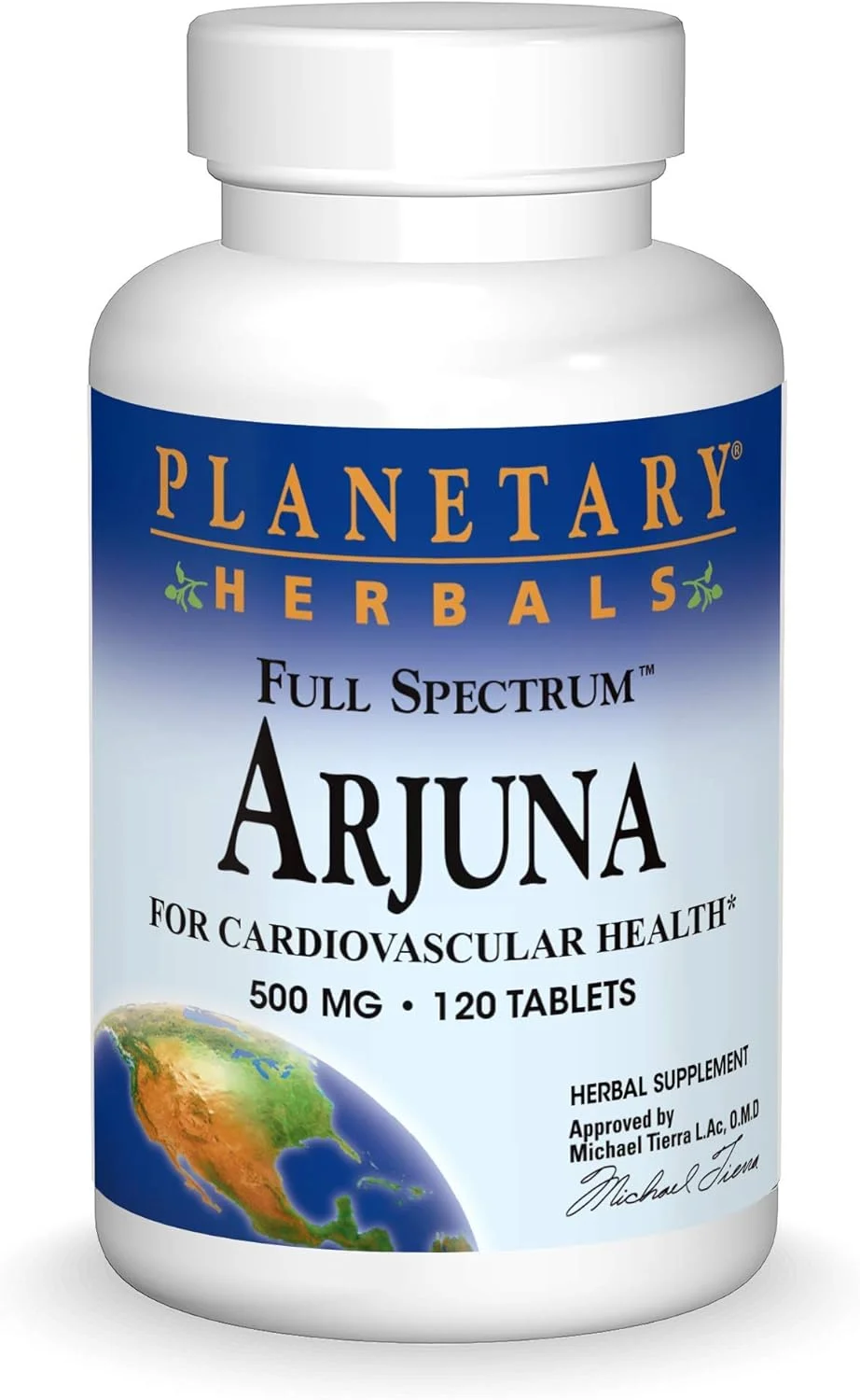 قرص آرجونا طیف کامل Planetary Herbals، 550 میلی گرم، 120 عدد