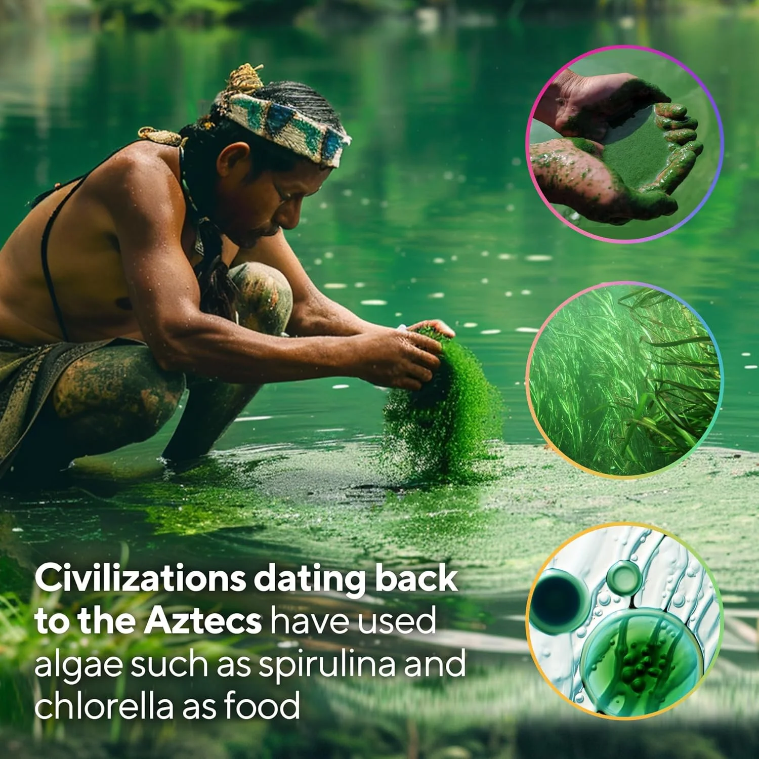 NFO اسپیرولینا و کلرلا [260 قرص] کمپلکس طبیعی با دوز بالا، ترکیبی دوگانه و واقعی از سوپرفودها در 1 قرص برای حداکثر مزایای سینرژیک، ساخت فنلاند