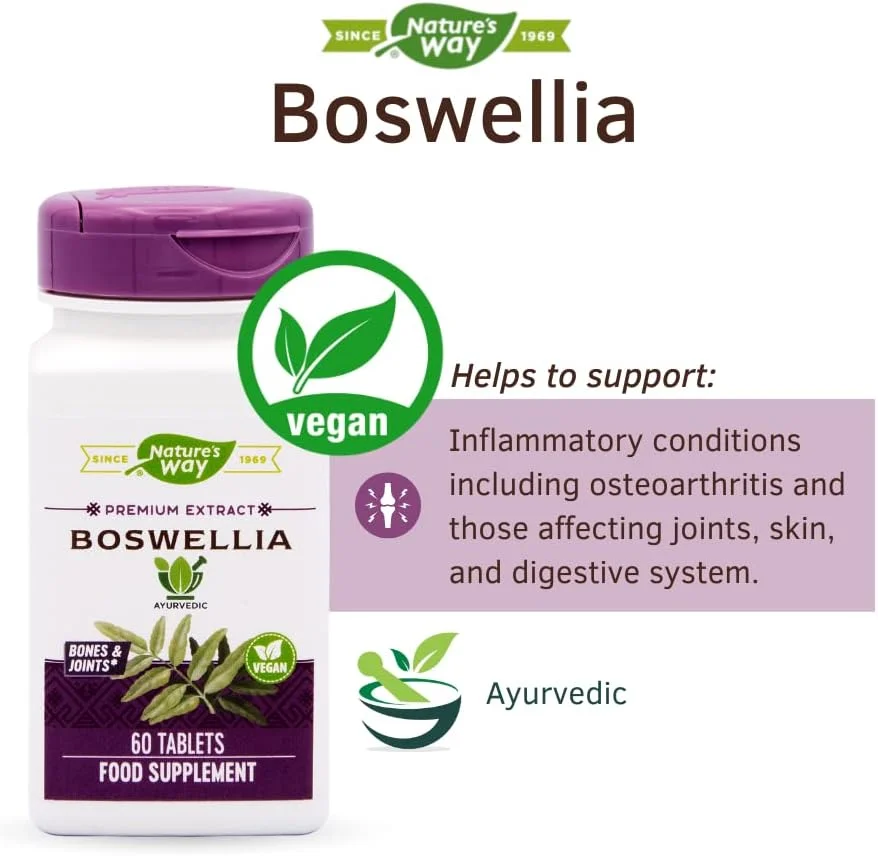 بوسولیا استاندارد شده Nature's Way، 307 میلی گرم، 60 قرص بوسولیا استاندارد شده Nature's Way، 307 میلی گرم، 60 قرص