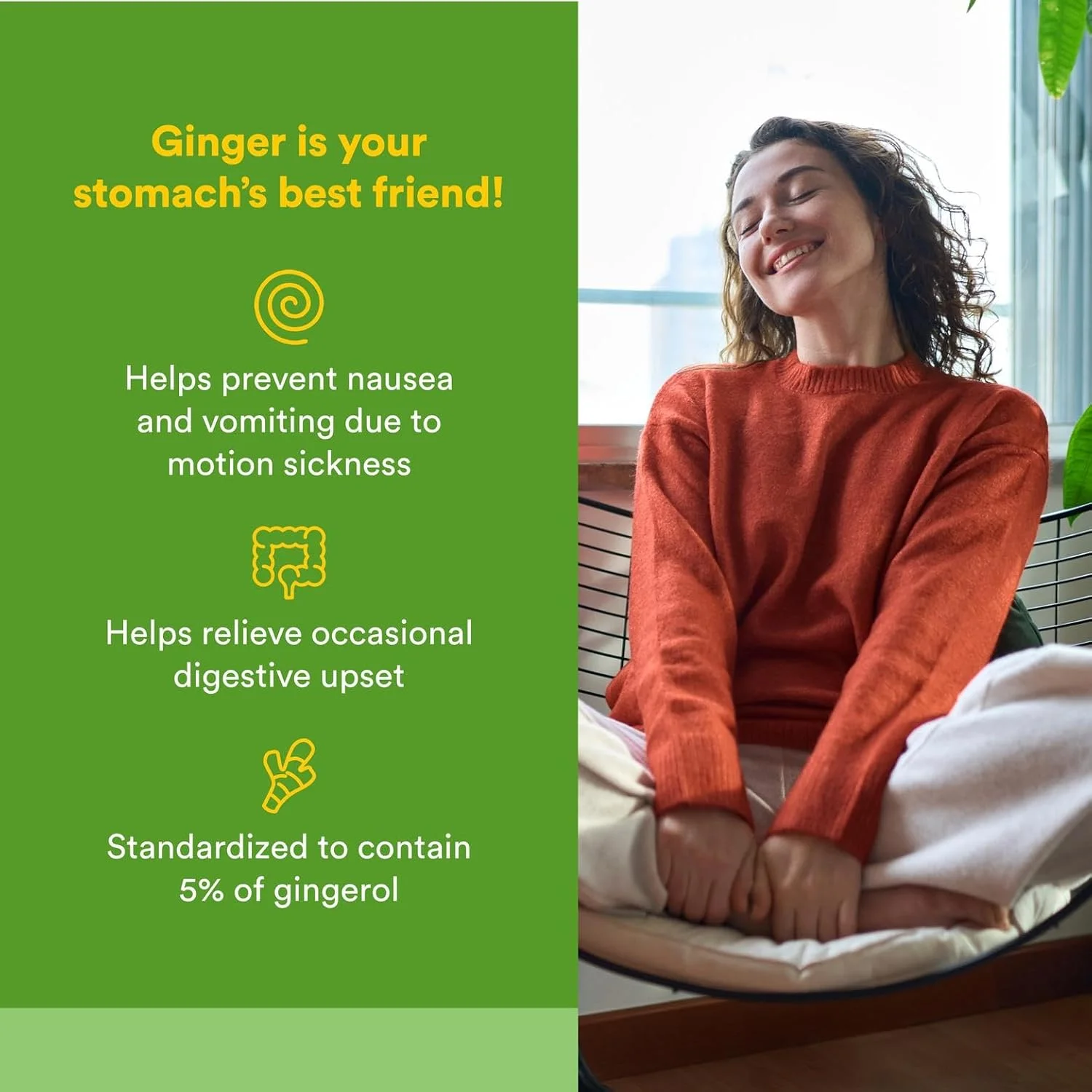 قرص زنجبیل جویدنی 500 میلی گرمی نچرال فاکتورز - 90 عدد قرص زنجبیل جویدنی 500 میلی گرمی نچرال فاکتورز - 90 عدد