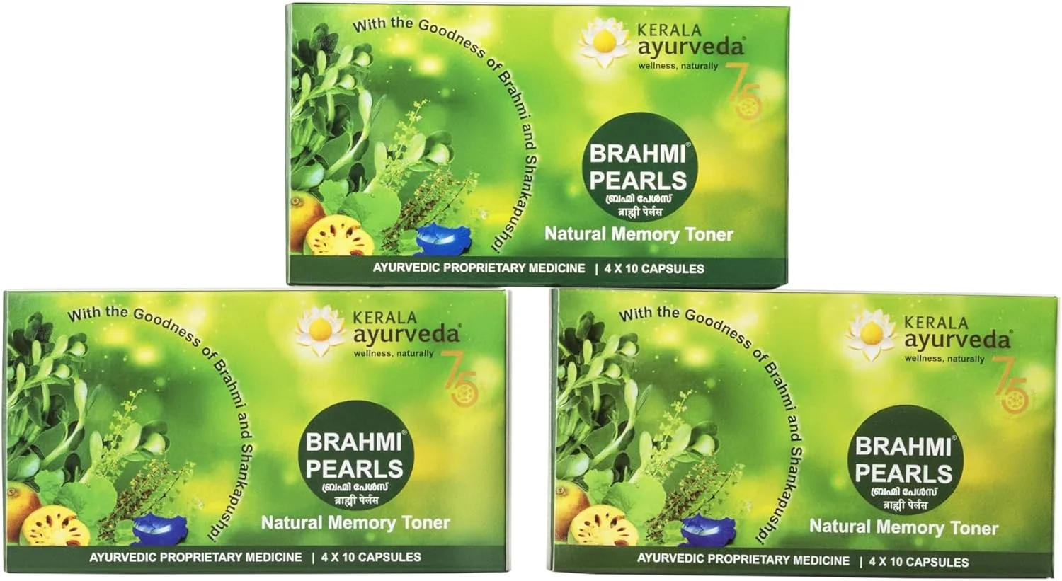 مایاکسیل کرالا آیورودا مروارید برهمی - 40 قرص (بسته 3 عددی)