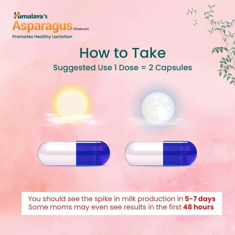 هیمالیا مارچوبه 60 کپسول (شاتاواری)؛ پشتیبانی از شیردهی سالم، پشتیبانی از سلامت زنان؛ طبیعی