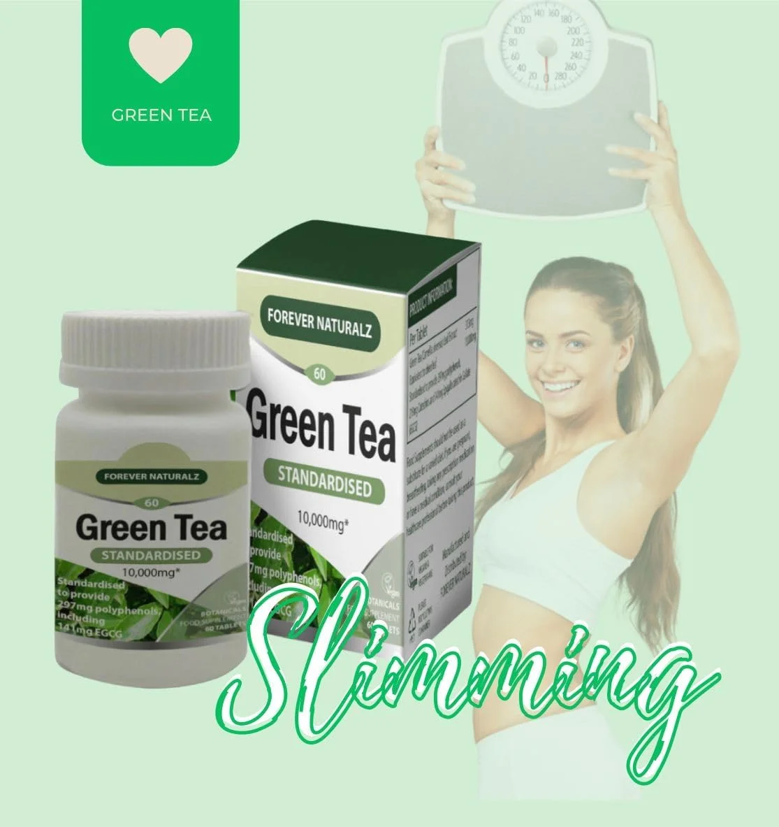 قرص چای سبز 100% خالص Forever Naturalz با اسپیرولینا - بهترین چربی سوز و لاغری - پشتیبانی از مدیریت کاهش وزن قرص چای سبز 100% خالص Forever Naturalz با اسپیرولینا - بهترین چربی سوز و لاغری - پشتیبانی از مدیریت کاهش وزن