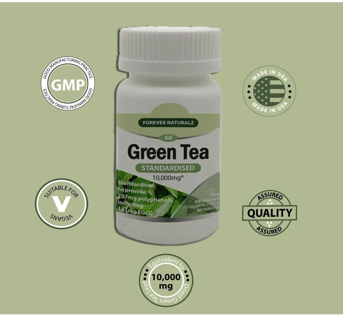 قرص چای سبز 100% خالص Forever Naturalz با اسپیرولینا - بهترین چربی سوز و لاغری - پشتیبانی از مدیریت کاهش وزن قرص چای سبز 100% خالص Forever Naturalz با اسپیرولینا - بهترین چربی سوز و لاغری - پشتیبانی از مدیریت کاهش وزن