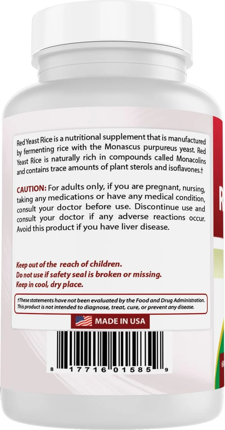 قرص برنج مخمر قرمز Best Naturals 1200 میلی گرمی برای سطح کلسترول سالم، 60 عدد (817716015859) قرص برنج مخمر قرمز Best Naturals 1200 میلی گرمی برای سطح کلسترول سالم، 60 عدد (817716015859)