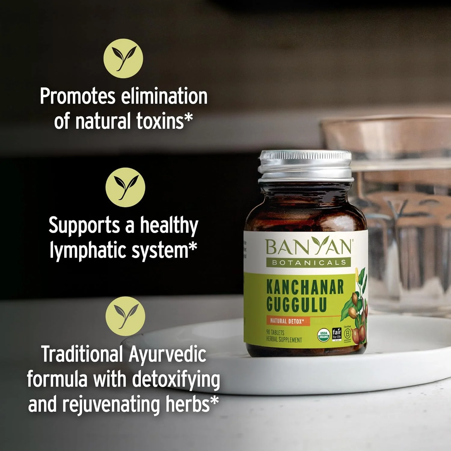 قرص کانچنار گوگولو بانیان بوتانیکالز - USDA ارگانیک - 90 عدد - گیاهان انرژی زا آیورودا برای سلامتی تیروئید و لنفاوی* قرص کانچنار گوگولو بانیان بوتانیکالز - USDA ارگانیک - 90 عدد - گیاهان انرژی زا آیورودا برای سلامتی تیروئید و لنفاوی*