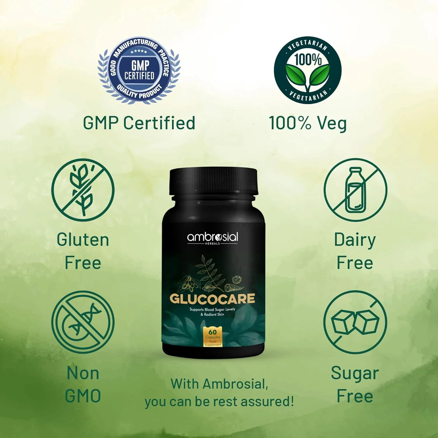 آمبروزیال گلوکوکر | خربزه تلخ | چریش | آلو سیاه (جامون) | پشتیبانی از قند | کمک به تعادل قند خون | 100% مواد طبیعی (بسته 2 عددی - 120 قرص) آمبروزیال گلوکوکر | خربزه تلخ | چریش | آلو سیاه (جامون) | پشتیبانی از قند | کمک به تعادل قند خون | 100% مواد طبیعی (بسته 2 عددی - 120 قرص)