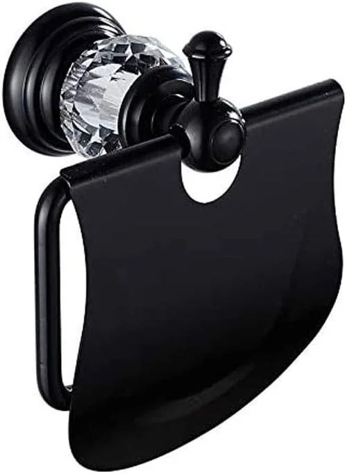 نگهدارنده رول توالت، نگهدارنده کاغذ توالت، نگهدارنده کاغذ رول کریستال مشکی، سخت افزار لوله چدنی برای حمام، دستشویی نگهدارنده رول توالت، نگهدارنده کاغذ توالت، نگهدارنده کاغذ رول کریستال مشکی، سخت افزار لوله چدنی برای حمام، دستشویی