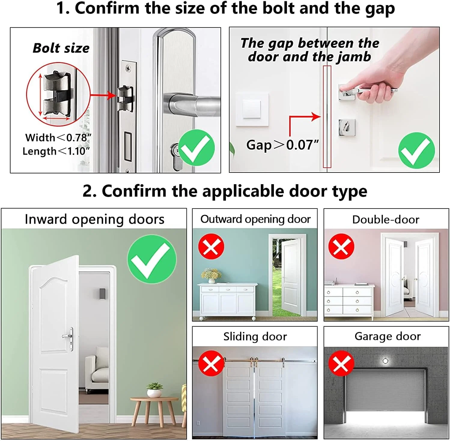 قفل درب قابل حمل KASTWAVE، قفل اضافی درب مسافرتی، برای حریم خصوصی و ایمنی بیشتر، و جلوگیری از ورود غیرمجاز در سفر، هتل، خانه، آپارتمان و مدرسه (مشکی) قفل درب قابل حمل KASTWAVE، قفل اضافی درب مسافرتی، برای حریم خصوصی و ایمنی بیشتر، و جلوگیری از ورود غیرمجاز در سفر، هتل، خانه، آپارتمان و مدرسه (مشکی)