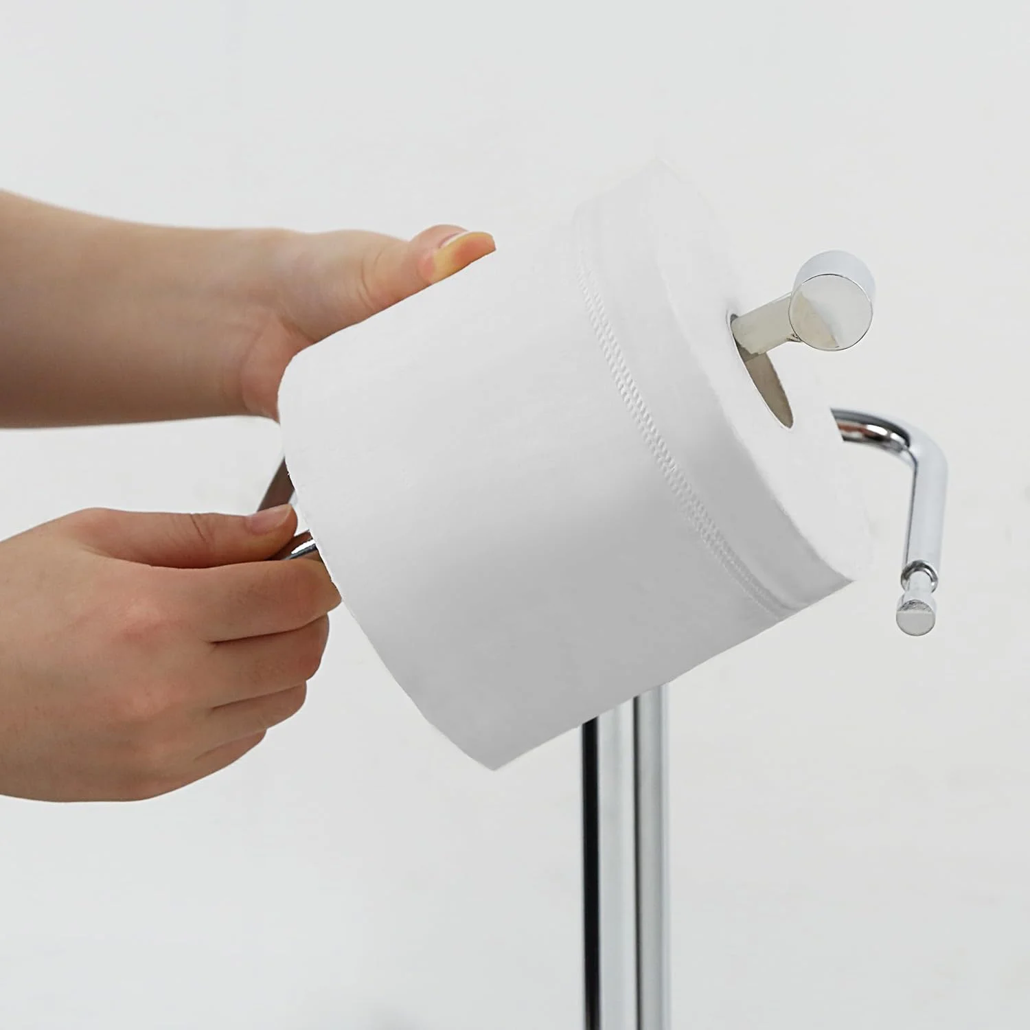 جا دستمال کاغذی ایستاده سانی پوینت – ترکیبی از جذابیت کلاسیک با ظرافت پالایش شده، پایه دستمال توالت بادوام و شیک (کروم)