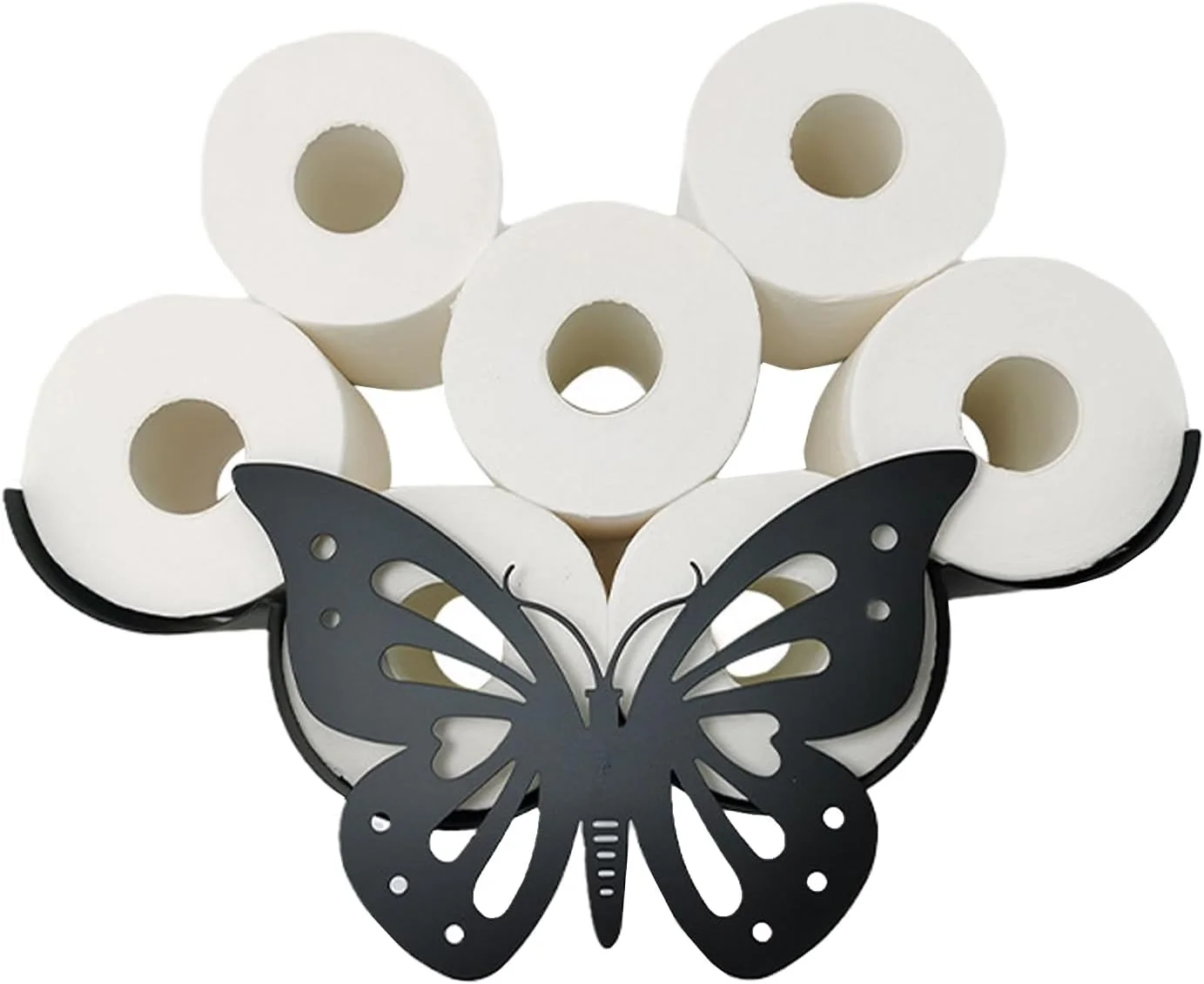 نگهدارنده دستمال توالت تزئینی طرح گاو Suprwin، قفسه استند نگهداری دستمال کاغذی فانتزی و بامزه، لوازم جانبی آشپزخانه حمام (پروانه)