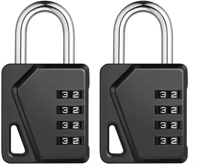 قفل رمزی ترکیبی KASTWAVE برای کمدهای ورزشی، قفل رمزی 4 رقمی ضد آب با برچسب نام DIY، قفل کمدهای مدرسه، قفل بیرونی ضد آب برای سوله ها، درب حصار (مشکی، 2 عددی) قفل رمزی ترکیبی KASTWAVE برای کمدهای ورزشی، قفل رمزی 4 رقمی ضد آب با برچسب نام DIY، قفل کمدهای مدرسه، قفل بیرونی ضد آب برای سوله ها، درب حصار (مشکی، 2 عددی)