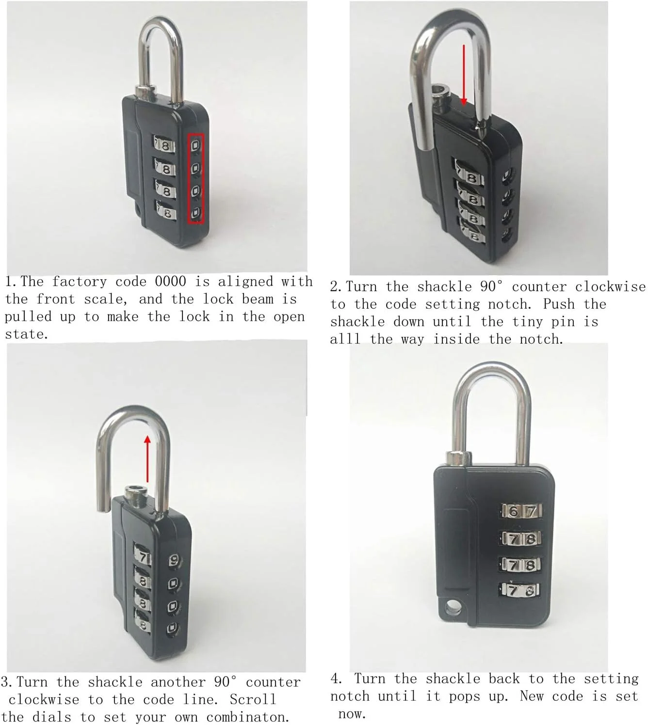 قفل چمدان KASTWAVE، بسته 5 عددی قفل چمدان مسافرتی، قفل ترکیبی 4 رقمی برای کمدهای مدرسه، جعبه ابزار، حصارها، کابینت های سگک، قفل ترکیبی قابل تنظیم مجدد ایمن قفل چمدان KASTWAVE، بسته 5 عددی قفل چمدان مسافرتی، قفل ترکیبی 4 رقمی برای کمدهای مدرسه، جعبه ابزار، حصارها، کابینت های سگک، قفل ترکیبی قابل تنظیم مجدد ایمن