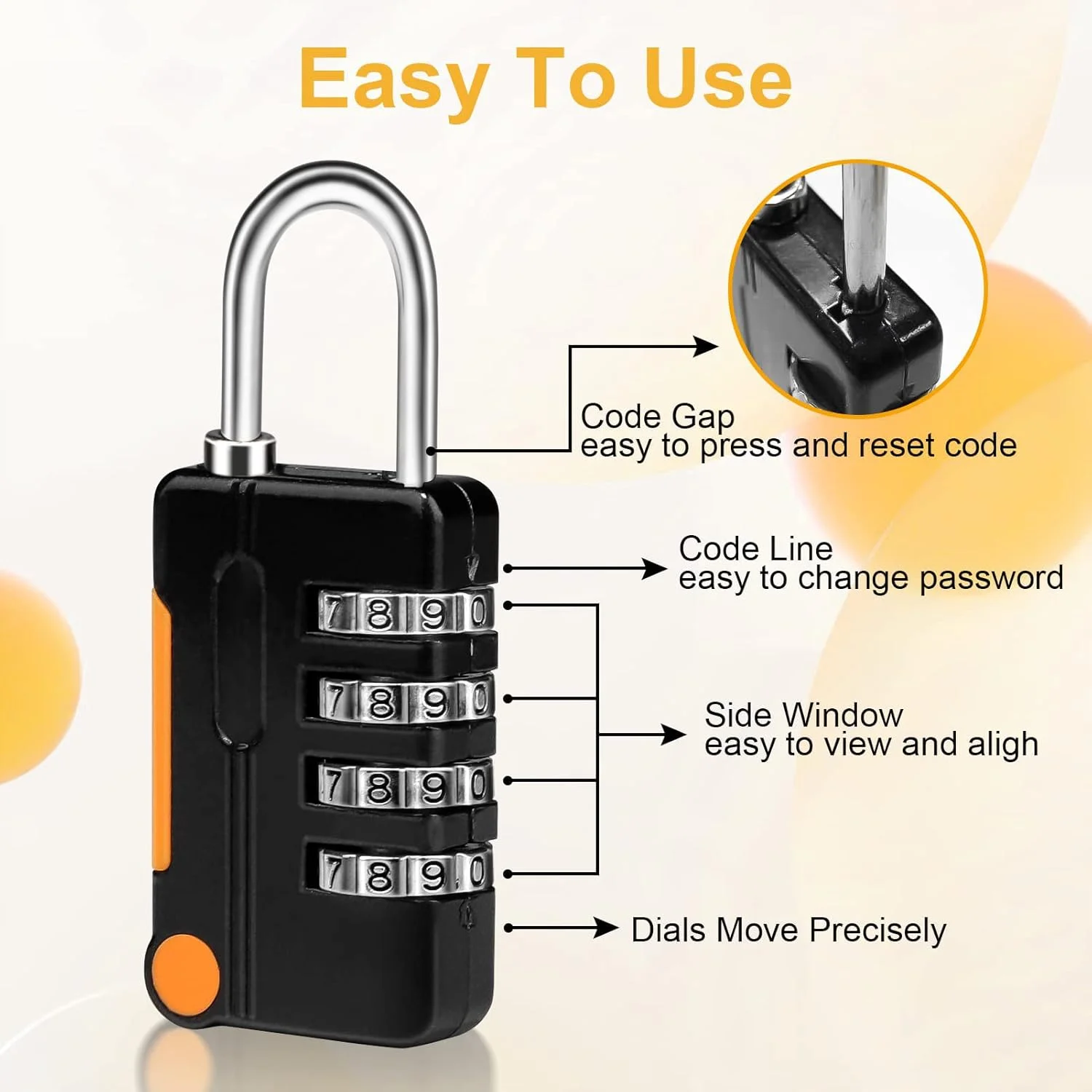 قفل ترکیبی KASTWAVE، قفل چمدان، 2 عدد قفل کوچک ضد آب، قفل امنیتی 4 رقمی برای کمدهای مدرسه، باشگاه، دروازه، سوله، جعبه ابزار، حصار قفل ترکیبی KASTWAVE، قفل چمدان، 2 عدد قفل کوچک ضد آب، قفل امنیتی 4 رقمی برای کمدهای مدرسه، باشگاه، دروازه، سوله، جعبه ابزار، حصار