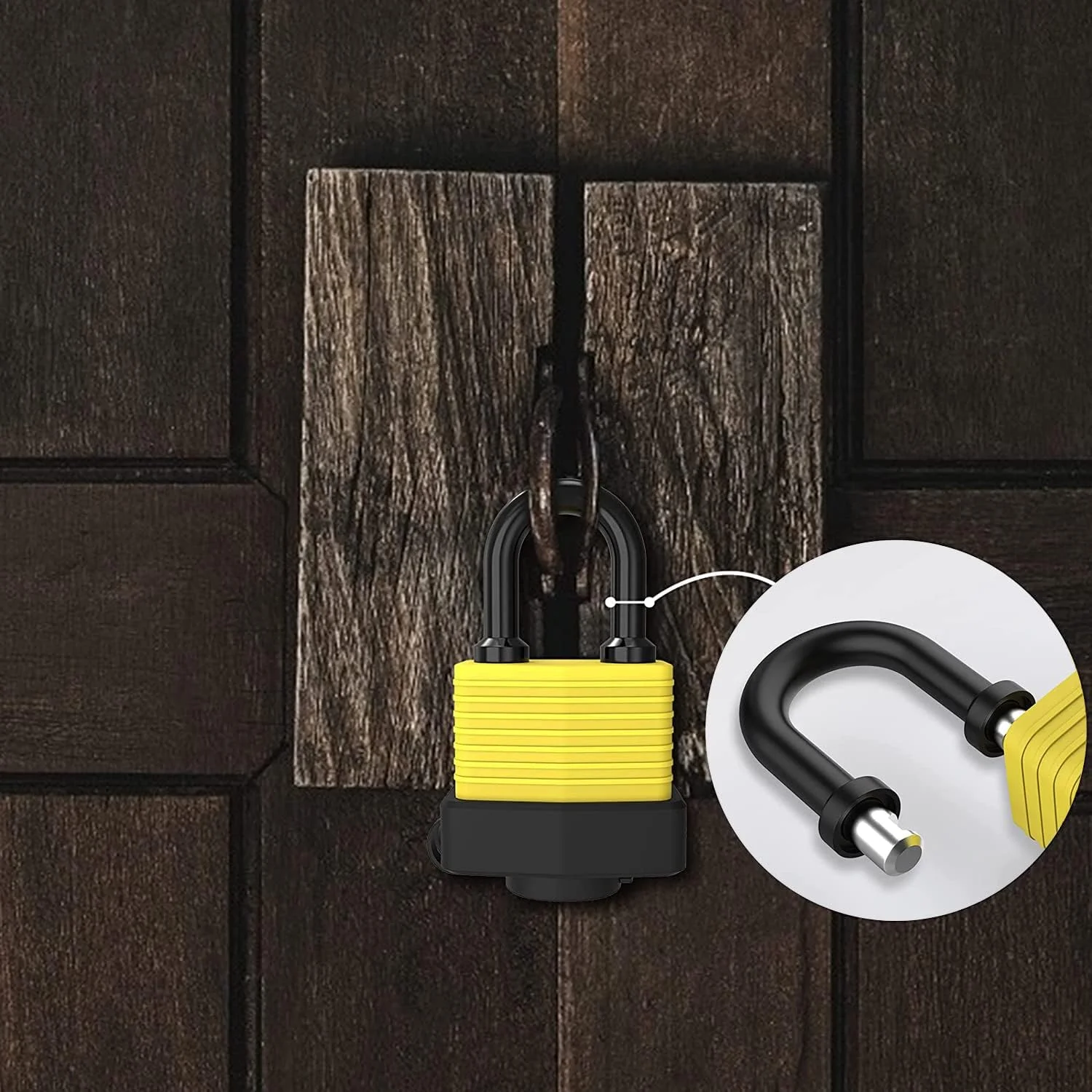 قفل آویز KASTWAVE با کلید، قفل کلیدی 2 عددی ضد آب و هوا برای فضای باز، قفل ضد آب 30 میلی متری سنگین، فولاد لمینت شده ضد برش برای قفسه باشگاه، گاراژ، حصار، سوله، حیاط قفل آویز KASTWAVE با کلید، قفل کلیدی 2 عددی ضد آب و هوا برای فضای باز، قفل ضد آب 30 میلی متری سنگین، فولاد لمینت شده ضد برش برای قفسه باشگاه، گاراژ، حصار، سوله، حیاط