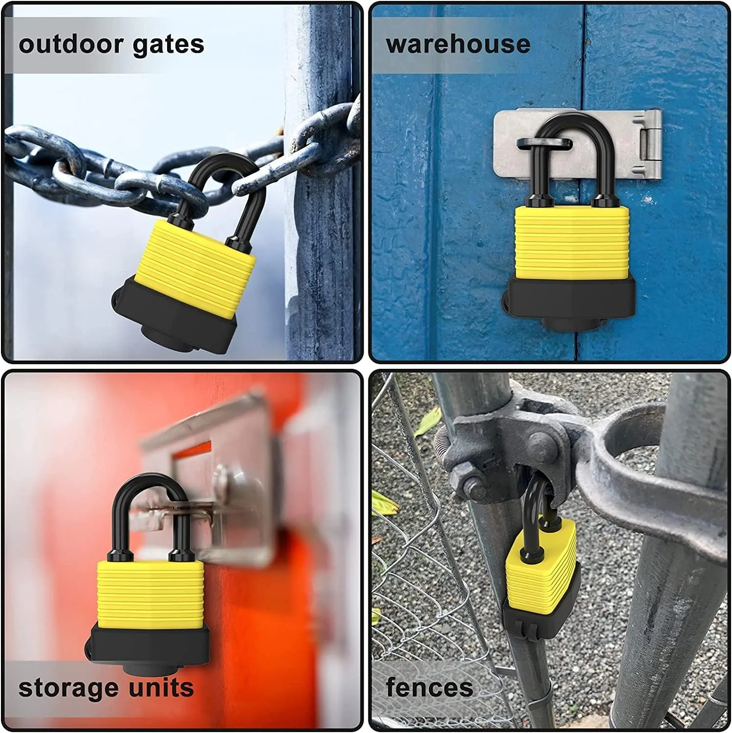 قفل آویز KASTWAVE با کلید، قفل کلیدی 2 عددی ضد آب و هوا برای فضای باز، قفل ضد آب 30 میلی متری سنگین، فولاد لمینت شده ضد برش برای قفسه باشگاه، گاراژ، حصار، سوله، حیاط قفل آویز KASTWAVE با کلید، قفل کلیدی 2 عددی ضد آب و هوا برای فضای باز، قفل ضد آب 30 میلی متری سنگین، فولاد لمینت شده ضد برش برای قفسه باشگاه، گاراژ، حصار، سوله، حیاط