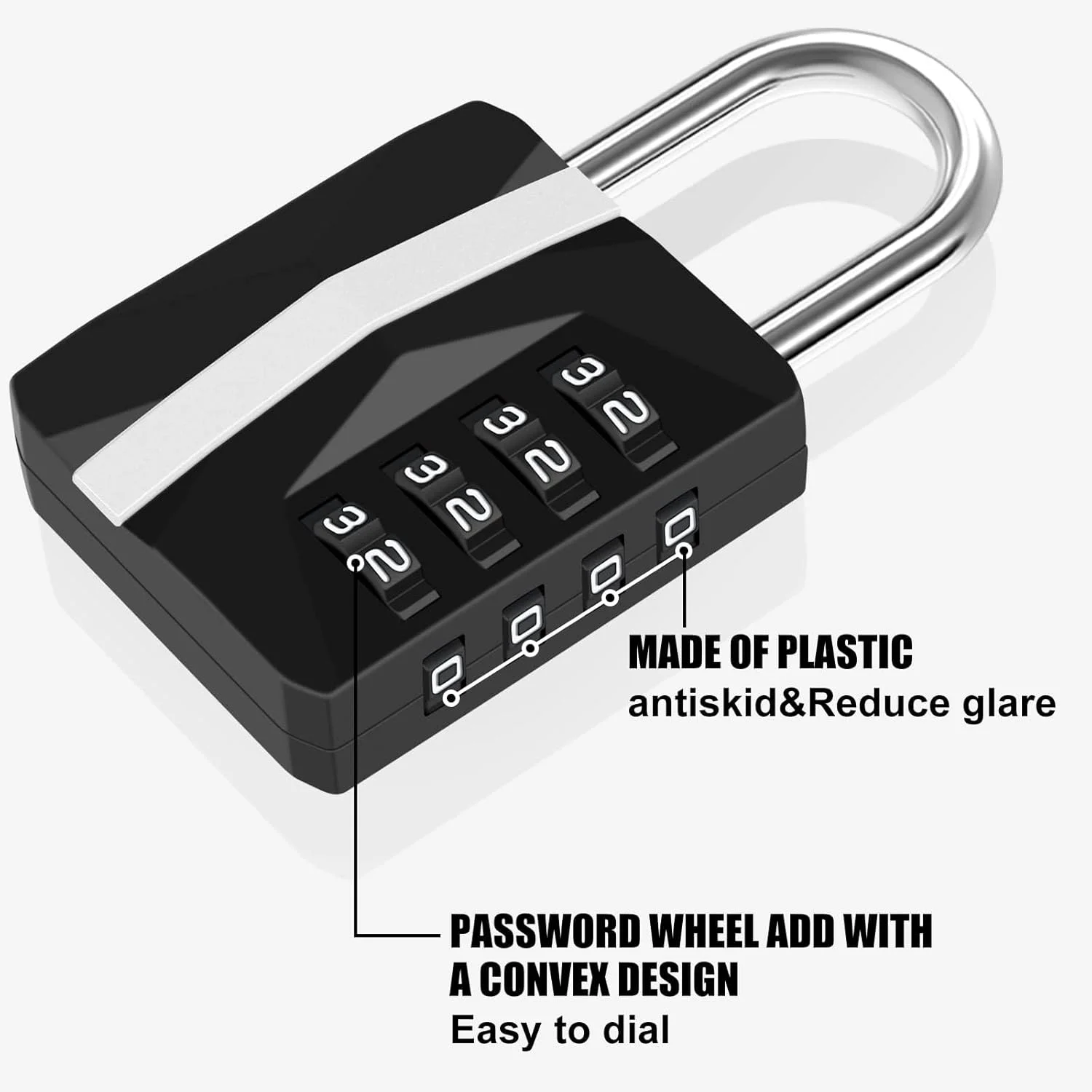 قفل رمزدار ترکیبی KASTWAVE، بسته 2 عددی قفل بزرگ 4 رقمی سنگین و ضد آب، قفل رمز عبور با امنیت بالا از جنس آلیاژ روی قابل تنظیم مجدد، مناسب برای کمدهای مدرسه، باشگاه، سوله، دروازه، حصار، بست، کابینت، مشکی قفل رمزدار ترکیبی KASTWAVE، بسته 2 عددی قفل بزرگ 4 رقمی سنگین و ضد آب، قفل رمز عبور با امنیت بالا از جنس آلیاژ روی قابل تنظیم مجدد، مناسب برای کمدهای مدرسه، باشگاه، سوله، دروازه، حصار، بست، کابینت، مشکی