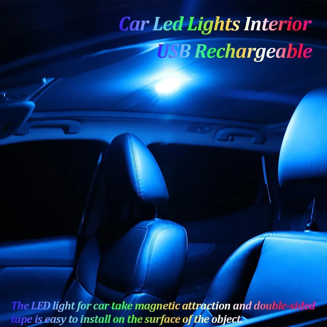 چراغ های LED خودرو KASTWAVE، چراغ های لمسی LED کوچک قابل حمل 7 رنگ برای داخل خودرو با 8 لامپ LED روشن، تغییر رنگ همگام با موسیقی، چراغ روشنایی قابل شارژ USB، چراغ اضطراری خودرو چراغ های LED خودرو KASTWAVE، چراغ های لمسی LED کوچک قابل حمل 7 رنگ برای داخل خودرو با 8 لامپ LED روشن، تغییر رنگ همگام با موسیقی، چراغ روشنایی قابل شارژ USB، چراغ اضطراری خودرو