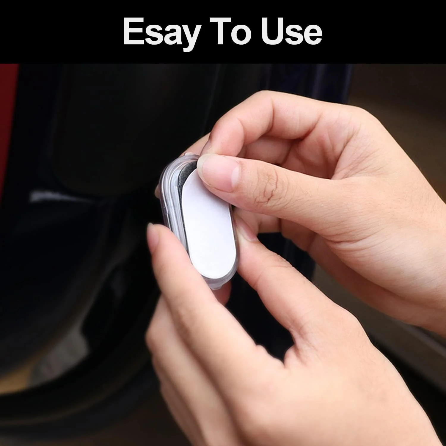 KASTWAVE Car LED Lights, Interior Portable Small Incar LED Touch Lights with 6 Bright LED Lamp Beads, USB Rechargeable Lighting Light Car Emergency Light (Warm White Light)