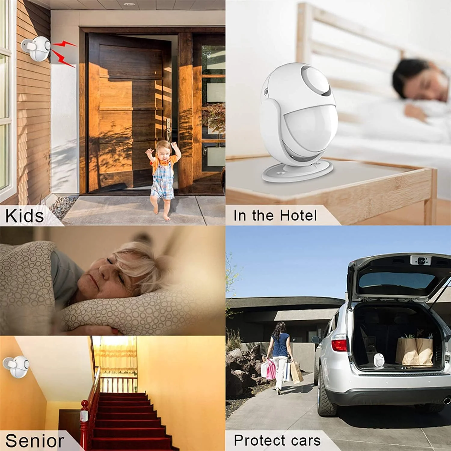 آلارم سنسور حرکتی KASTWAVE 125dB برای داخل خانه، ردیاب حرکتی مادون قرمز بی سیم امنیتی داخلی با آژیر، کنترل از راه دور 328 فوتی، زنگ هشدار درب قابل حمل برای مغازه، خانه، سوله، RV، سفید آلارم سنسور حرکتی KASTWAVE 125dB برای داخل خانه، ردیاب حرکتی مادون قرمز بی سیم امنیتی داخلی با آژیر، کنترل از راه دور 328 فوتی، زنگ هشدار درب قابل حمل برای مغازه، خانه، سوله، RV، سفید