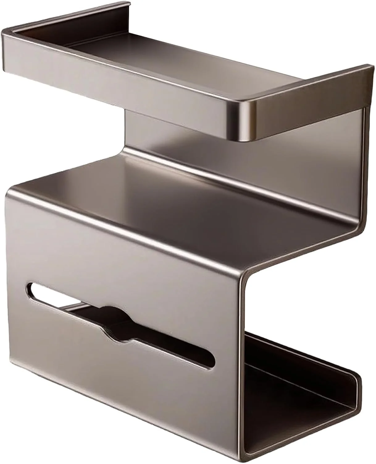 قفسه دستمال توالت، نگهدارنده دستمال توالت بدون نیاز به سوراخکاری با محفظه نگهداری دستمال مرطوب، سازمان دهنده و پخش کننده مدرن و صرفه جویی در فضا برای اتاق پودر، آپارتمان، RV، مهمان تجاری قفسه دستمال توالت، نگهدارنده دستمال توالت بدون نیاز به سوراخکاری با محفظه نگهداری دستمال مرطوب، سازمان دهنده و پخش کننده مدرن و صرفه جویی در فضا برای اتاق پودر، آپارتمان، RV، مهمان تجاری