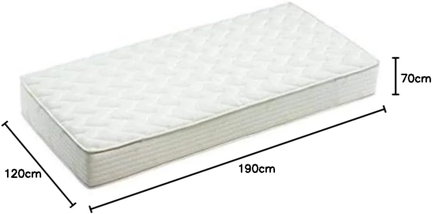 تخت خواب دو نفره فلزی چوبی گلکسی با تشک طبی، پایه های قهوه ای گیلاسی - 120x190 سانتی متر GDF-6888DCBR تخت خواب دو نفره فلزی چوبی گلکسی با تشک طبی، پایه های قهوه ای گیلاسی - 120x190 سانتی متر GDF-6888DCBR