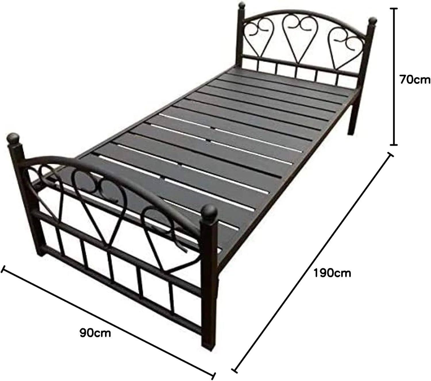 تخت خواب یک نفره فوق سنگین طرح گلکسی، مشکی مدل Gdf-112