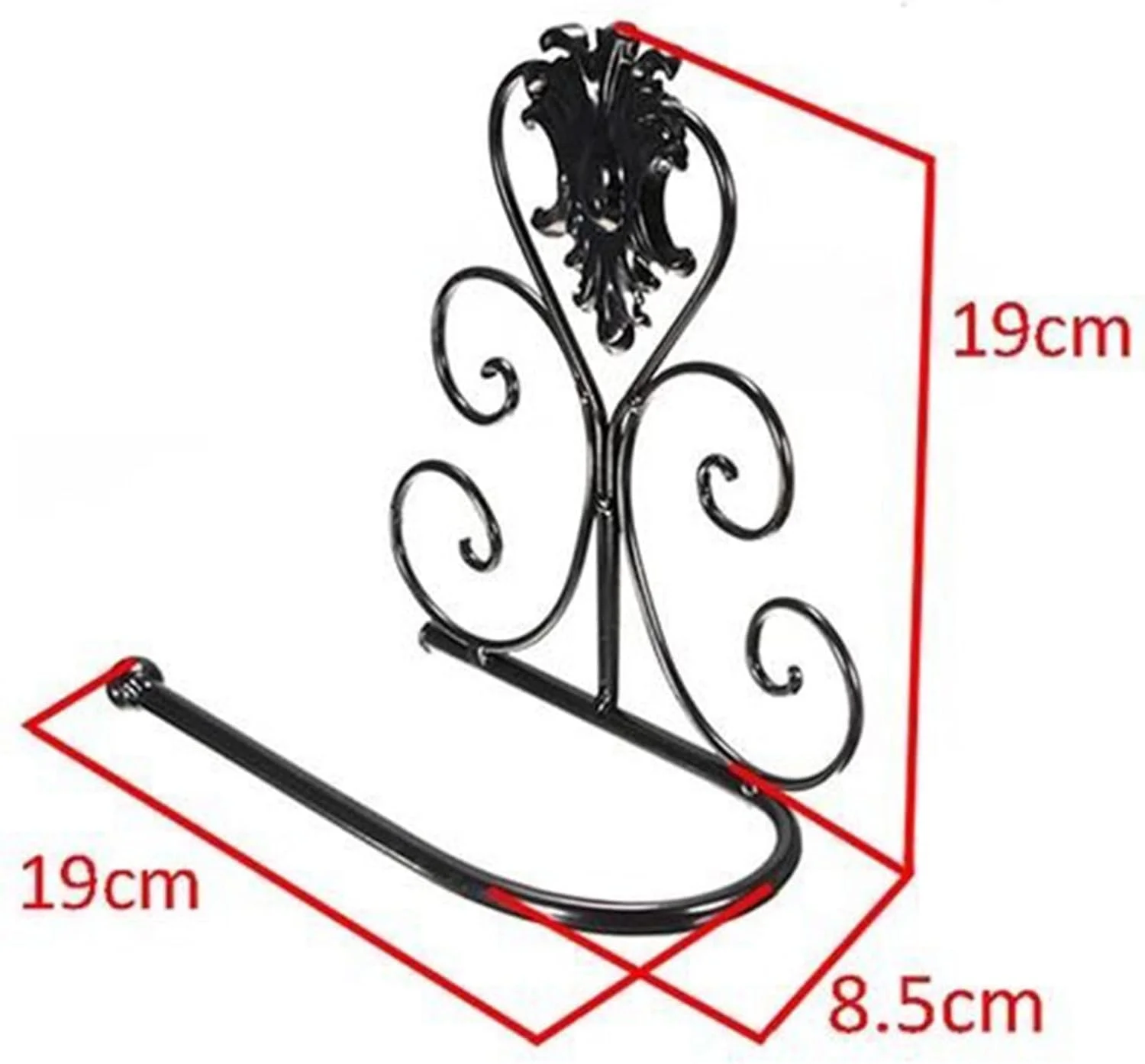 جای دستمال توالت SKYRRA، جا دستمال کاغذی، جا حوله ای مشکی