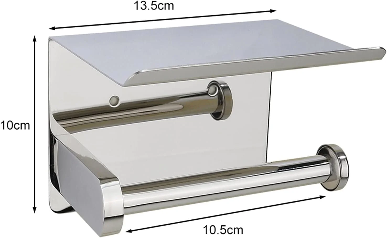 جای دستمال توالت SKYRRA، استیل ضد زنگ، نصب دیواری جای دستمال توالت SKYRRA، استیل ضد زنگ، نصب دیواری