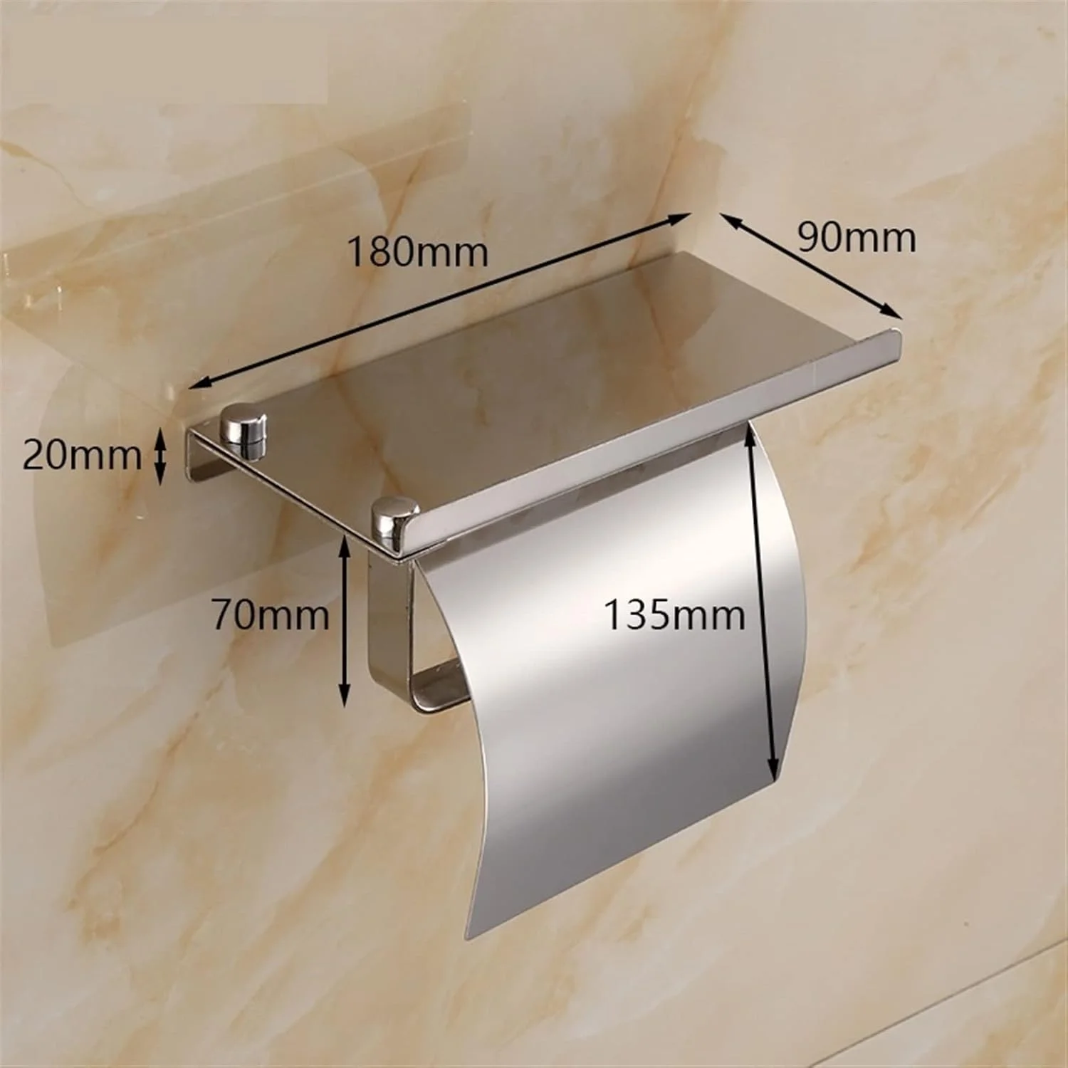 جا دستمال کاغذی دیواری استیل SKYRRA (2 عدد) جا دستمال کاغذی دیواری استیل SKYRRA (2 عدد)