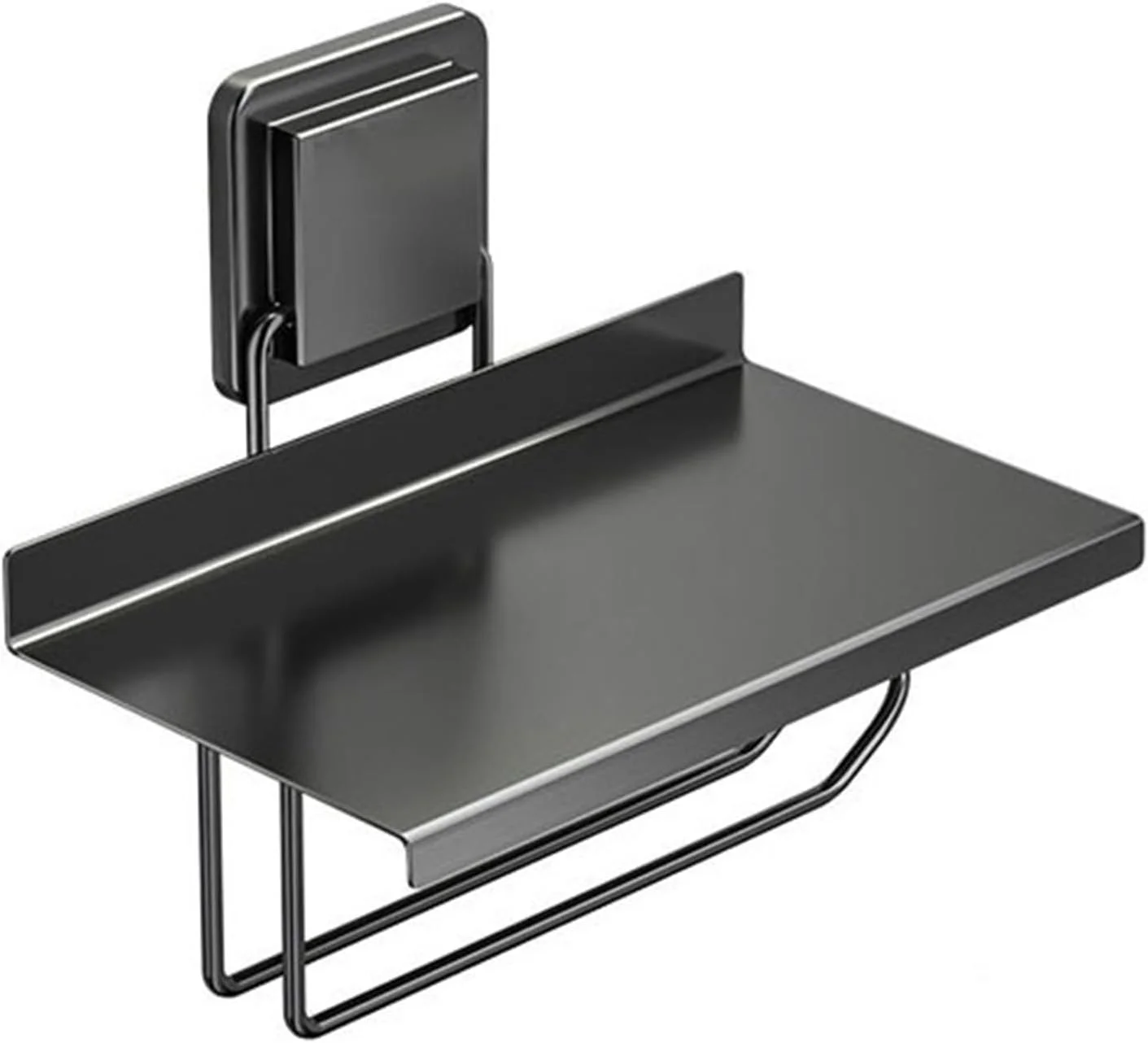 نگهدارنده دستمال توالت استیل ضد زنگ با قفسه، نگهدارنده مدرن رول دستمال توالت دیواری با قفسه، پخش کننده ذخیره سازی دستمال توالت