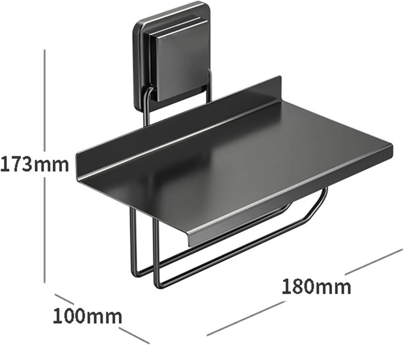 نگهدارنده دستمال توالت استیل ضد زنگ با قفسه، نگهدارنده مدرن رول دستمال توالت دیواری با قفسه، پخش کننده ذخیره سازی دستمال توالت