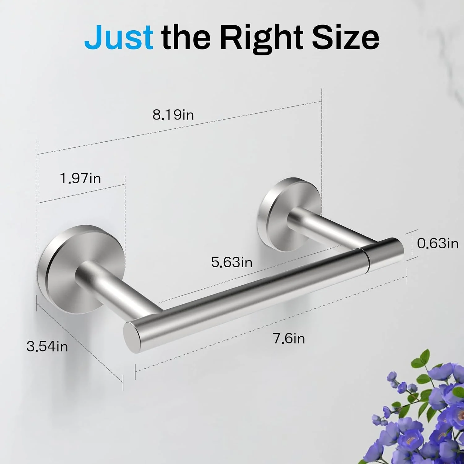 جا دستمال کاغذی رولی ست سیل، نصب دیواری با پیچ، نیکل برس خورده، استیل ضد زنگ، مناسب لوازم جانبی سخت افزاری حمام