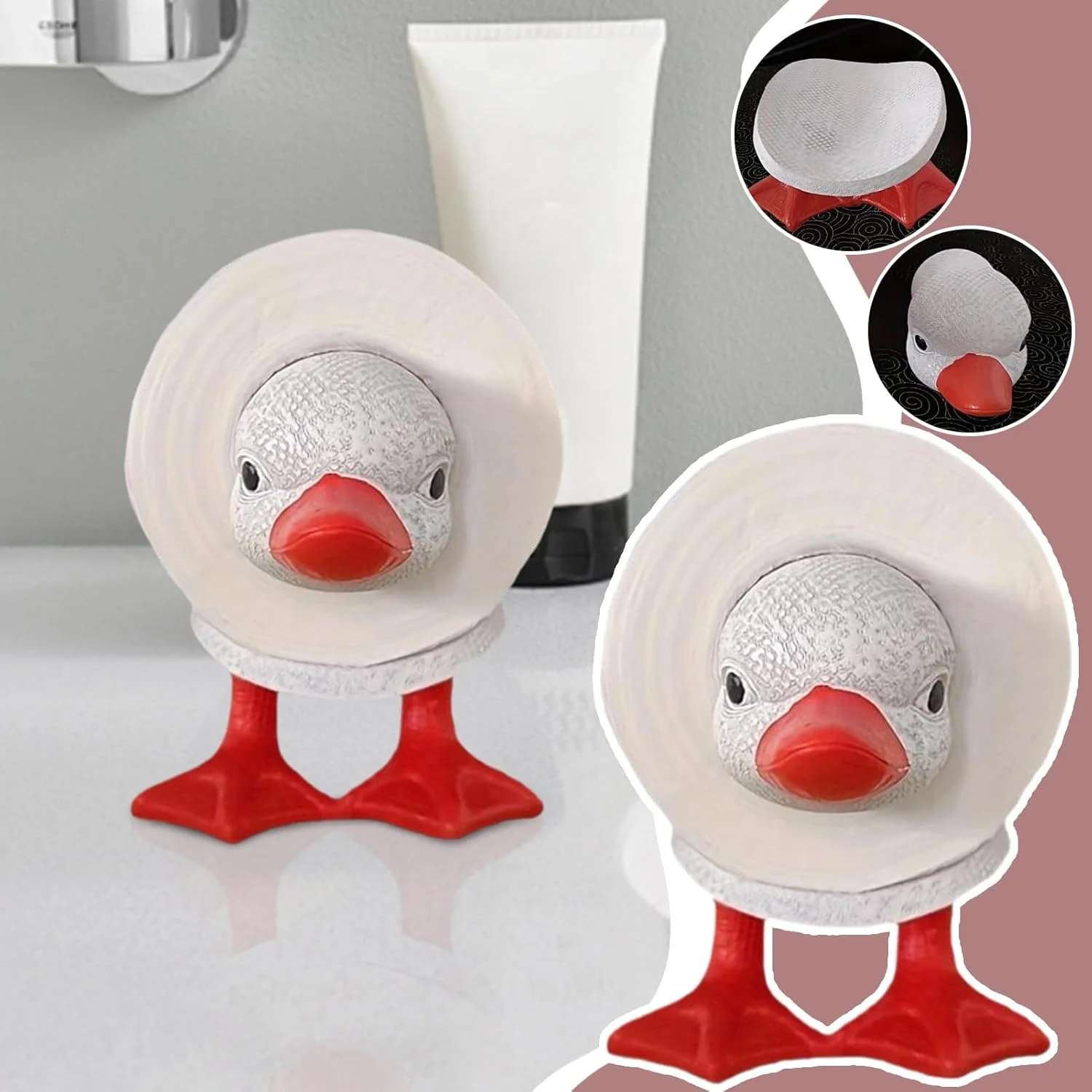 جا دستمال کاغذی توالت طرح اردک، استند نگهداری رول دستمال کاغذی، قفسه دستمال کاغذی خنده دار ایستاده، لوازم جانبی برای حمام، سرویس بهداشتی، زیر کابینت، آپارتمان