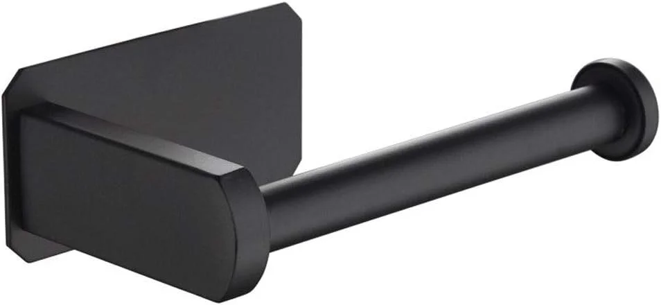 جا دستمال کاغذی رولی آشپزخانه، نگهدارنده دستمال کاغذی دیواری چسبی، استیل ضد زنگ، قفسه لوازم جانبی دستمال توالت حمام (رنگ: Argento)