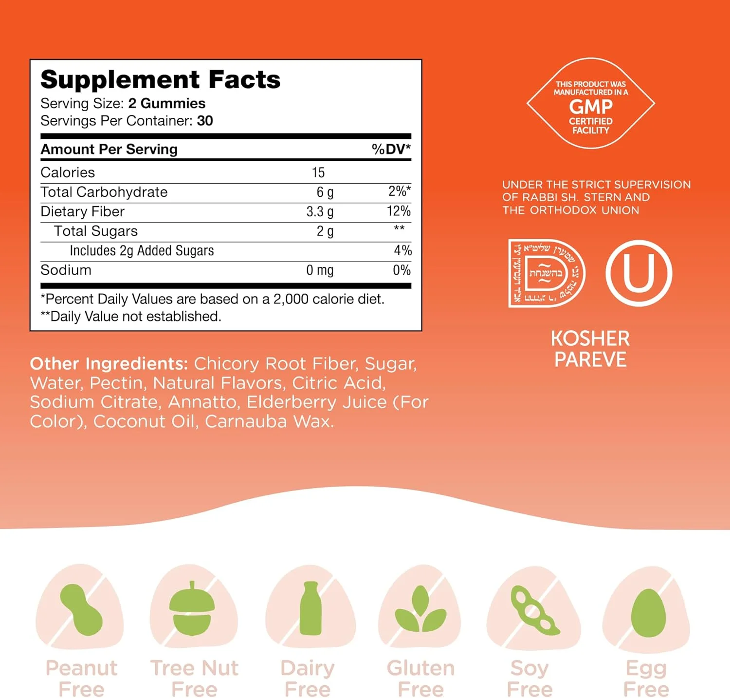 پاستیل فیبر Chapter One Zahler، حاوی فیبر محلول ریشه کاسنی طبیعی، دارای گواهی حلال، 60 عدد پاستیل طعم دار پاستیل فیبر Chapter One Zahler، حاوی فیبر محلول ریشه کاسنی طبیعی، دارای گواهی حلال، 60 عدد پاستیل طعم دار