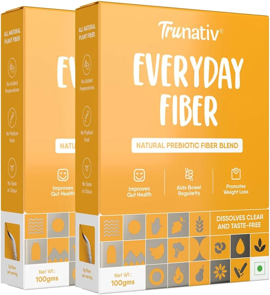 فیبر روزانه TruNativ | تسکین نفخ، گاز، یبوست و اسیدیته | غیر GMO | کنترل سطح قند خون | جایگزین پسیلیوم هاسک | جایگزین سبوس | بدون گلوتن | پودر بدون طعم | 100 گرم (بسته 2 عددی) فیبر روزانه TruNativ | تسکین نفخ، گاز، یبوست و اسیدیته | غیر GMO | کنترل سطح قند خون | جایگزین پسیلیوم هاسک | جایگزین سبوس | بدون گلوتن | پودر بدون طعم | 100 گرم (بسته 2 عددی)