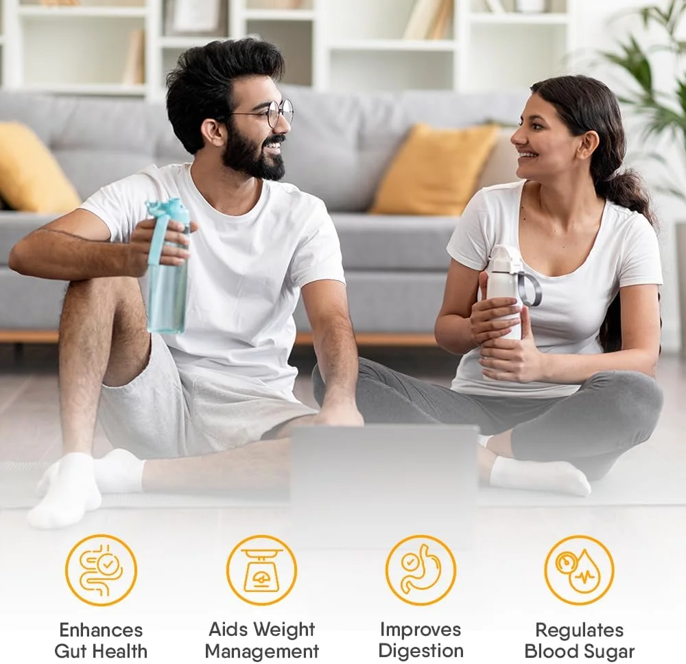 Trunativ Everyday Fiber Supplement Powder | Instant Acidity Relief & Bloating Relief | Prebiotic Fibre Supplement | Psyllium Husk Replacer & Isabgol Replacer | Gluten Free | Unflavored 100g (Pack of 1