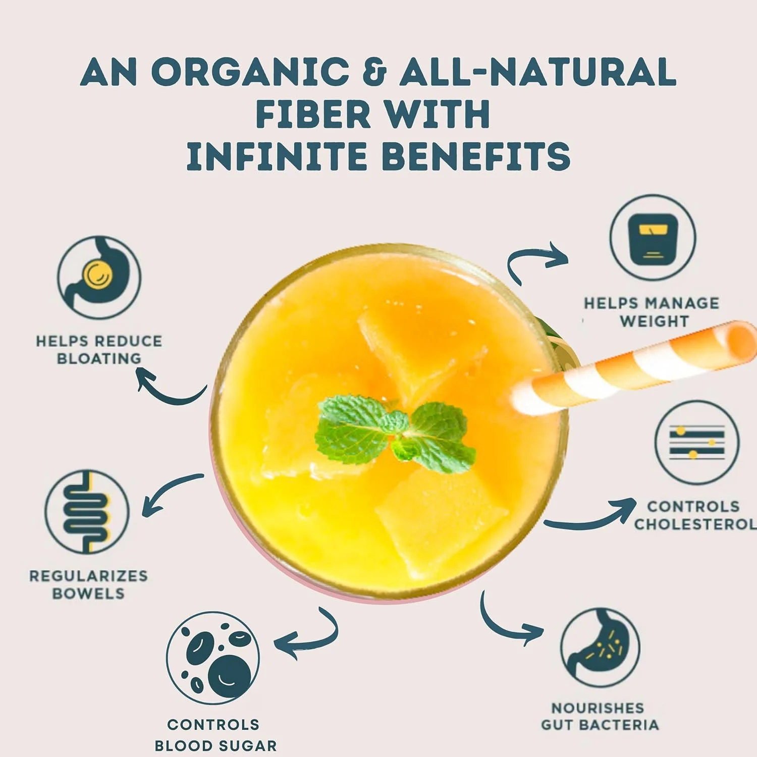 پودر فیبر روزانه Wellbeing Nutrition | مدیریت وزن، کنترل قند، نفخ، یبوست و تسکین اسیدیته | مکمل فیبر پریبیوتیک ارگانیک گوارشی | پینا کولادا | 60 سروینگ پودر فیبر روزانه Wellbeing Nutrition | مدیریت وزن، کنترل قند، نفخ، یبوست و تسکین اسیدیته | مکمل فیبر پریبیوتیک ارگانیک گوارشی | پینا کولادا | 60 سروینگ