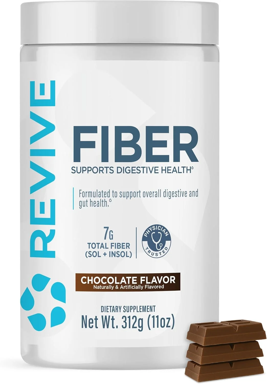 فیبر Revive MD - سلامت دستگاه گوارش، فیبر، پوسته پسیلیوم، آرد جو دوسر - 30 سروینگ (شکلاتی) فیبر Revive MD - سلامت دستگاه گوارش، فیبر، پوسته پسیلیوم، آرد جو دوسر - 30 سروینگ (شکلاتی)