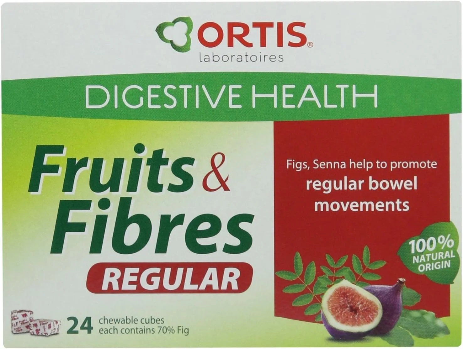 قرص میوه و فیبر ملین اورتیس 24 عددی (بسته 1 عددی)