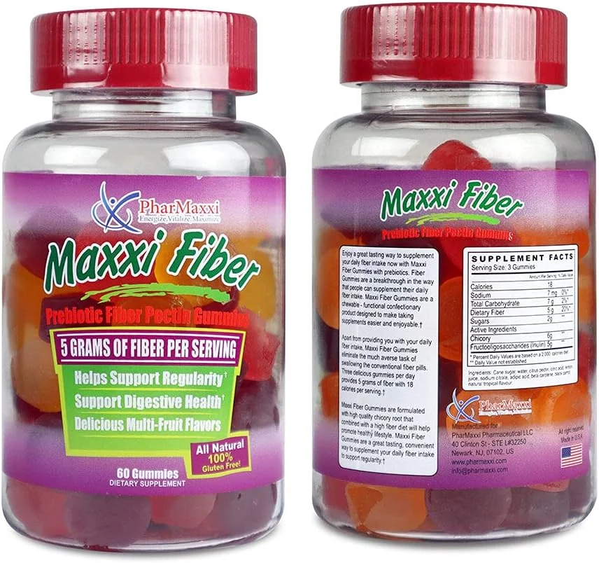 پاستیل پکتین فیبر ماکسی فارماکسی، 60 عدد پاستیل پکتین فیبر ماکسی فارماکسی، 60 عدد