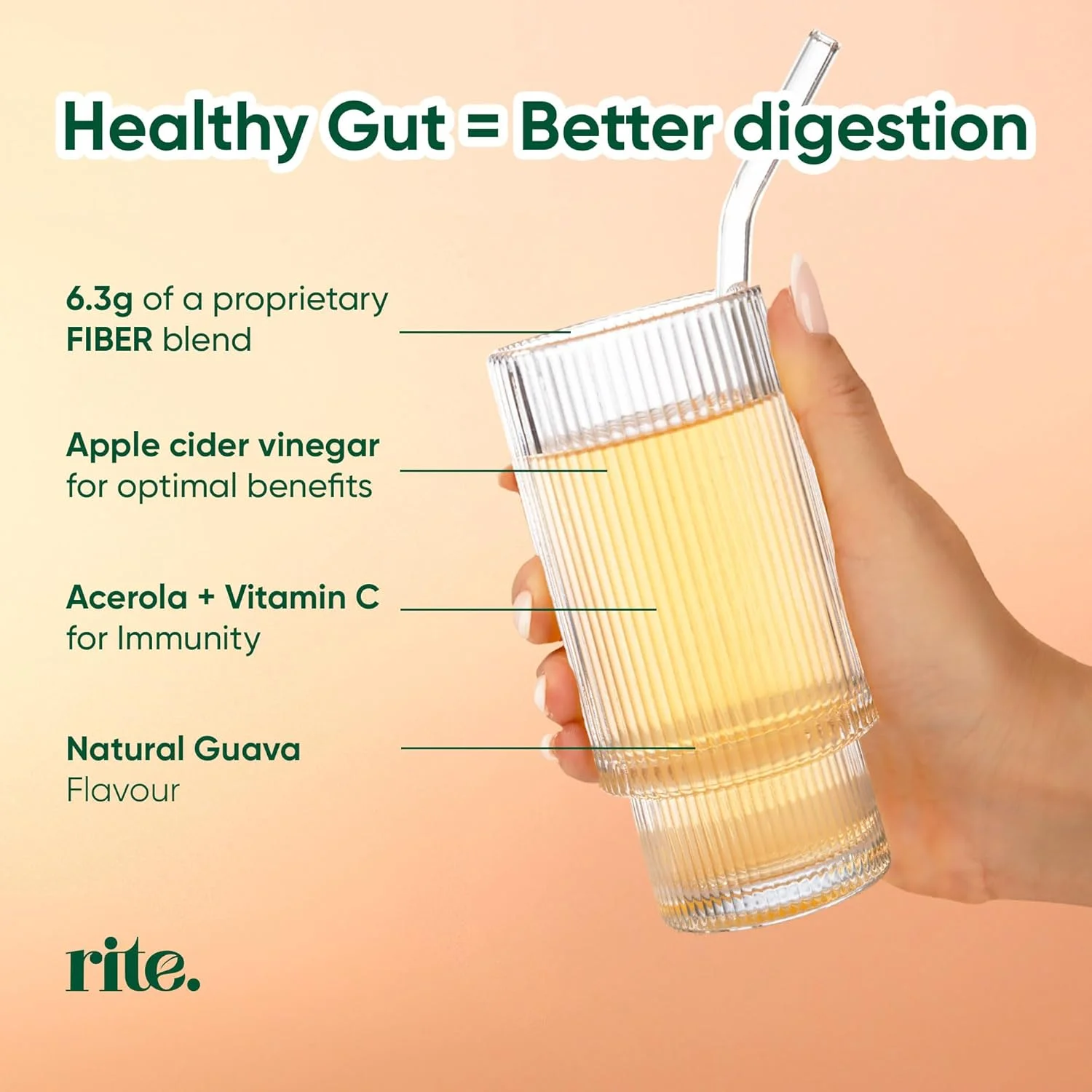 پودر پریبیوتیک برای سلامت روده Rite، فیبر بالا، پودر فیبر محلول، سلامت دستگاه گوارش، وگان، طعم گواوا (30 سروینگ، 1 ماه) پودر پریبیوتیک برای سلامت روده Rite، فیبر بالا، پودر فیبر محلول، سلامت دستگاه گوارش، وگان، طعم گواوا (30 سروینگ، 1 ماه)