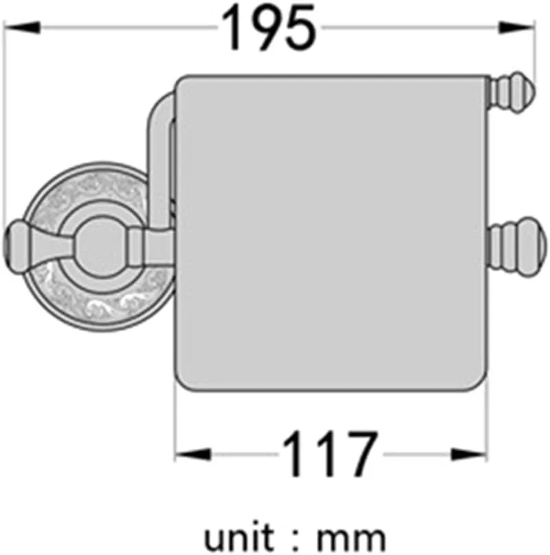 جا دستمال کاغذی Rcevbocc، آویز دیواری برنجی عتیقه کاری شده، قفسه نگهداری دستمال کاغذی، جا حوله ای، حلقه حوله حمام، لوازم جانبی حمام