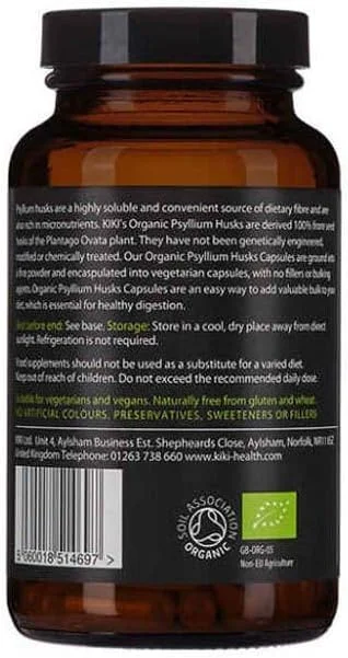 پسیلیوم هاسک کیکی هلث | منبع مناسب فیبر غذایی | غنی از ریزمغذی ها | برای افزودن حجم ارزشمند به رژیم غذایی شما | ضروری برای هضم سالم | 120 کپسول گیاهی