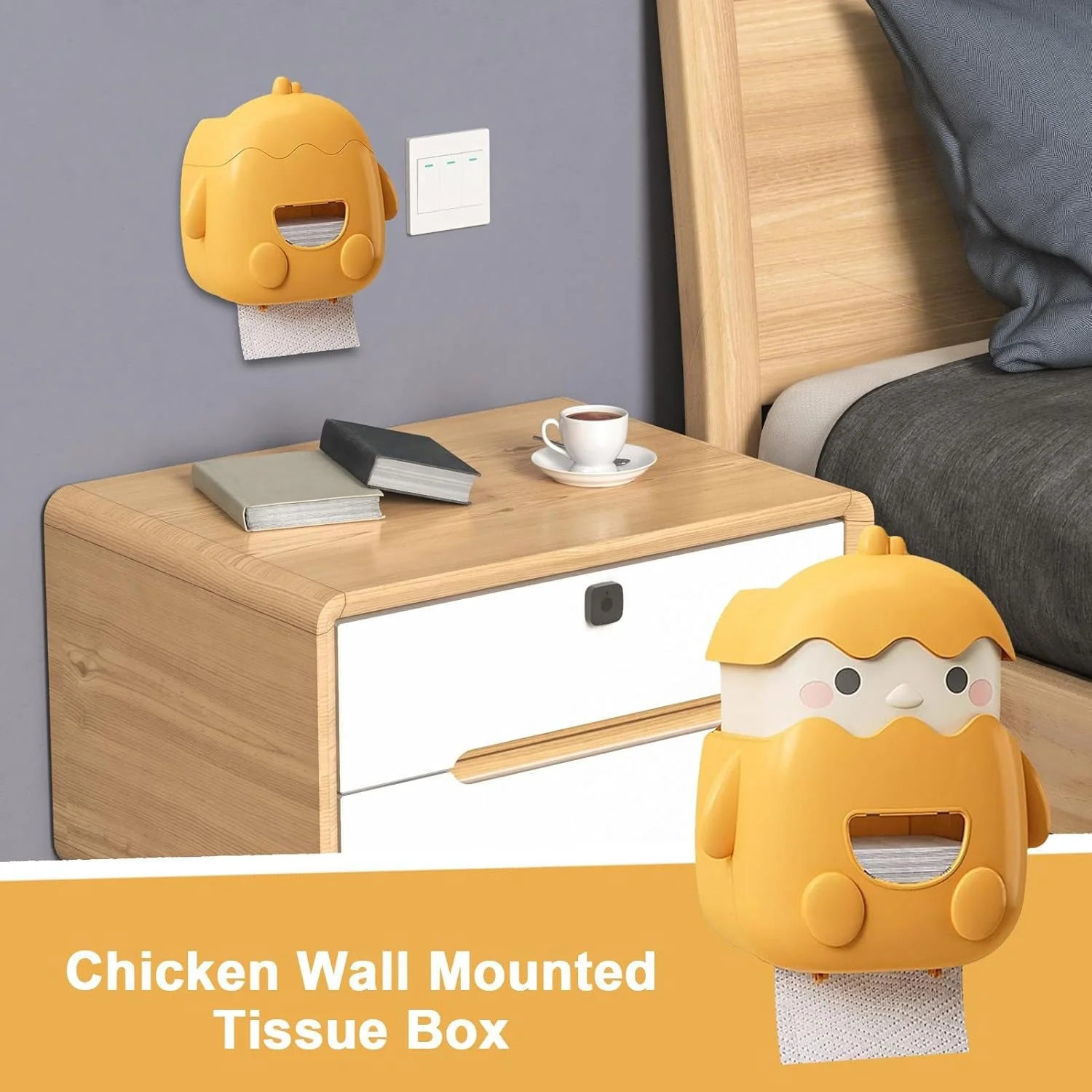 جا دستمال کاغذی، جعبه نگهداری دستمال مرطوب آشپزخانه | محفظه نگهداری دستمال کاغذی بدون نیاز به سوراخ کاری برای ورودی میز کار، اتاق نشیمن، آشپزخانه، حمام