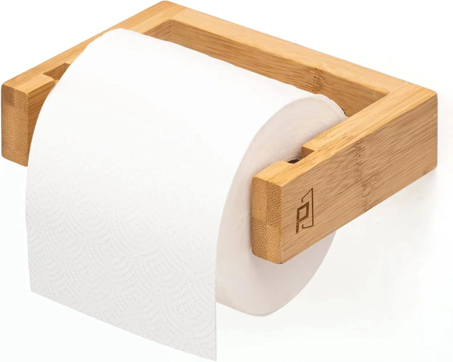 جا دستمال کاغذی دیواری بامبو PYINRUOLI، جا دستمال کاغذی چوبی، جا دستمال کاغذی چسبی حمام، جا دستمال کاغذی رولی چوبی برای حمام