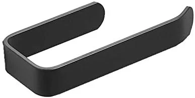 جا دستمال کاغذی توالت نصب دیواری بدون نیاز به سوراخکاری، قفسه دستمال حوله ای آلومینیومی فضایی مشکی، لوازم جانبی آشپزخانه (سایز: Argento)